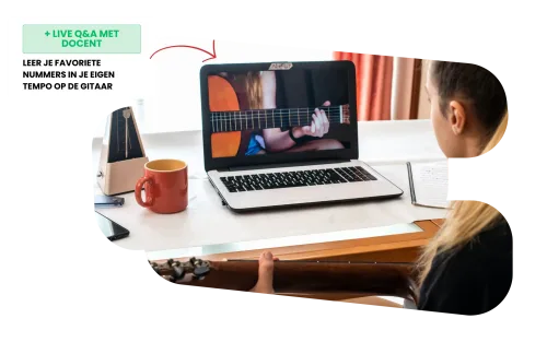 online gitaarles met docent
