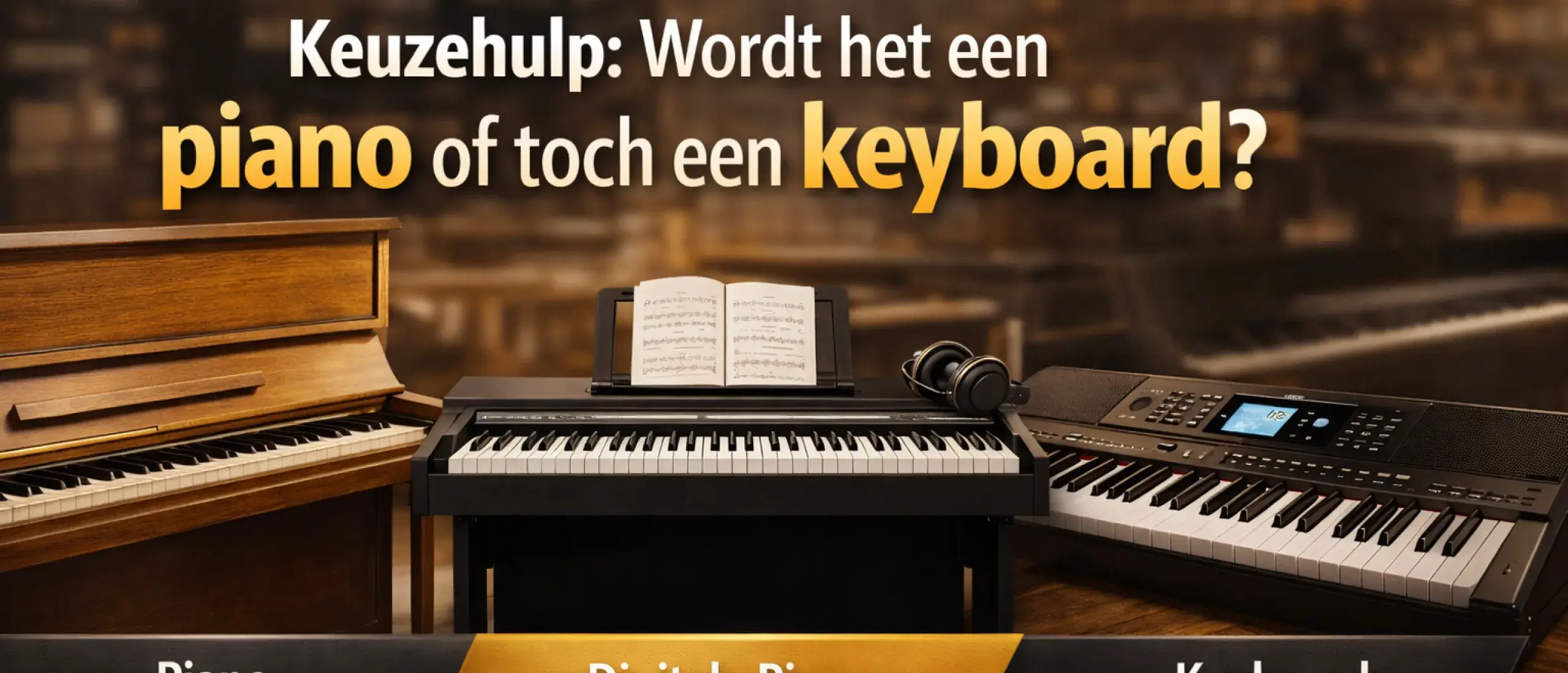 Piano of keyboard